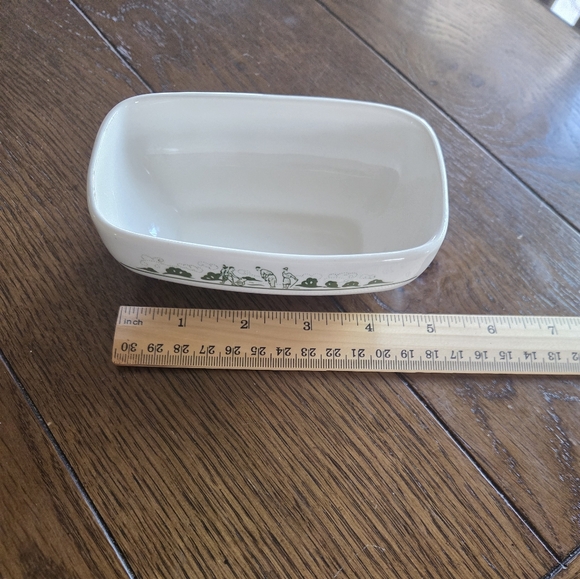 Vtg Syracuse China Squared Oblong Small Bowl "Golfers" Made For The Broadmoor - Picture 2 of 6